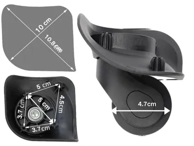 Produktbild von Ersatzgepäderäder, geräuschloser Betrieb, langlebiges Design, schwarz L