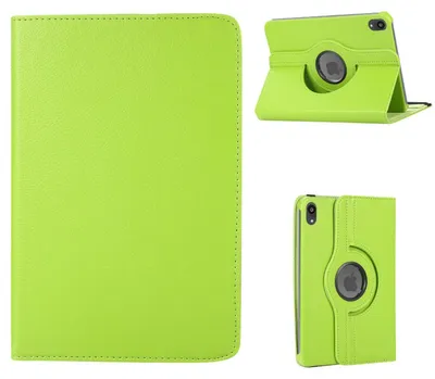 Obrázek produktu pro Pro Apple iPad Mini 2024 8,3" / Mini 6 2021 360° otočné pouzdro z umělé kůže, zelené