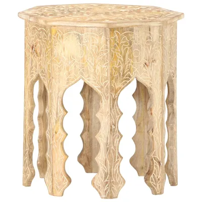 Image de Table d'appoint Ø48 cm Bois de manguier massif