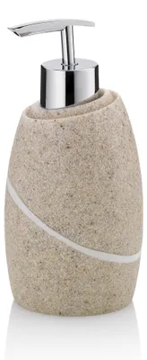 Produktbild von kela Seifenspender 300 ml Talus, Seifenspender beige, Natursteinoptik, Pumpflasc