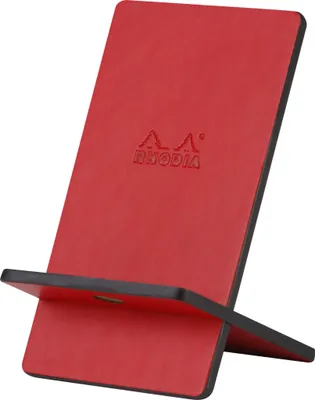 Produktbild von Rhodia Handyhalter italienischem Kunstleder 13x8x8,5 cm Mohnrot 194430C