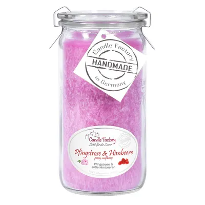 Produktbild von Duftwindlicht "Pfingstrose & Himbeere" - Größenwahl: Mini-Jumbo