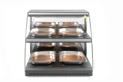 Produktbild von HENDI Warmhaltevitrine mit Quartzheizung 2 Auslagen