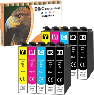 Produktbild von DC 10x 603XL Druckerpatronen Kompatibel für Epson 603 XL für Expression Home XP-2100 XP-2150 XP-3100 XP-4100 XP-4105, Workforce WF-2830 WF-2850DWF