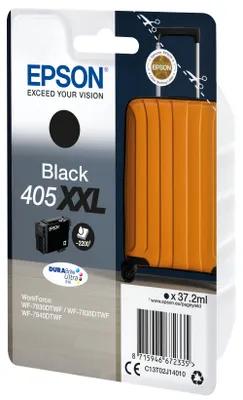 Zdjęcie produktu dla Czarny wkład atramentowy DURABrite Ultra Ink 405XXL T02J1 firmy Epson