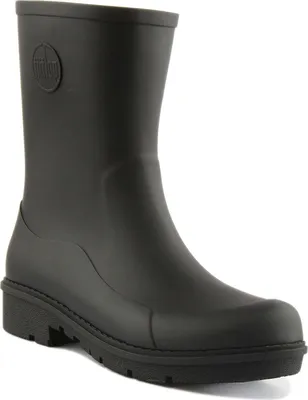 Productafbeelding van FitFlop Wonderwelly Dames Korte Well gton Laarzen Zwart – undefined / Zwart