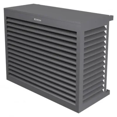 Produktbild von DECOCLIM Aluminium Schutzgehäuse RAL7037 Größe M, Innenmaße: H 835 x W 1050 x D 510-660 mm (Tiefe anpassbar)