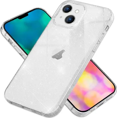 Produktbild von Hülle für iPhone 14 - Glitzer Handyhülle Durchsichtig Anti-Gelb Glitter Cover Transparent