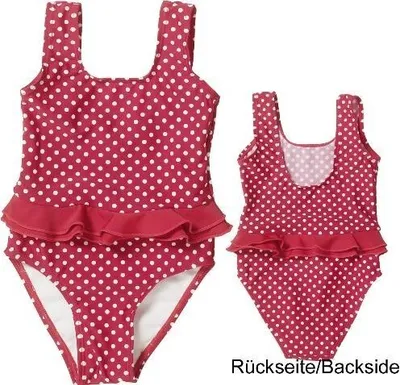 Produktbild von Playshoes Badeanzug UV-Schutz Punkte rot Mädchen 461039-8, Farbe Playshoes:rot, Größe Playshoes:134/140