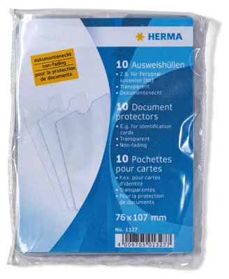 Immagine prodotto di HERMA 1327 Custodie per tessere identificative 76x107 mm Tessere identificative trasparenti