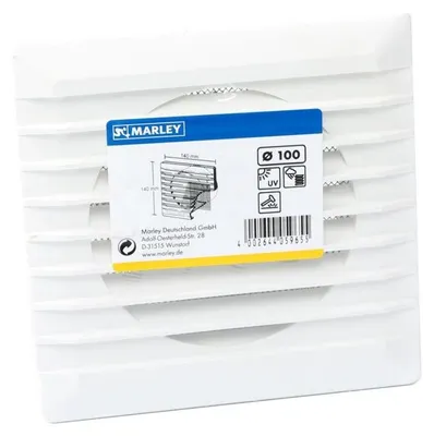 Produktbild von MARLEY Lüftungsgitter 140x140 Weiß DN 100 Kunststoff DN 110