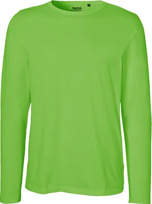 Immagine prodotto di Neutral O61050 | Maglietta a maniche lunghe da uomo / 100% cotone equosolidale - Colore: Lime - Taglia: XL