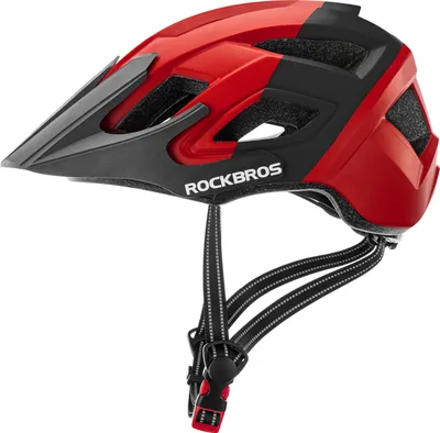 Produktbild von ROCKBROS Schutzhelm Fahrradhelm Sport Helm Sicherheit Erwachsene Einstellbar, 58-62CM, Rot-Schwarz