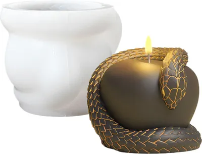 Produktbild von Halloween-Kerzenform, Halloween, gruseliger Totenkopf, Gießharz, Silikonform für Aromatherapie-Kerzen, Wachs, Gips, Polymer-Dekoration, A09A-2