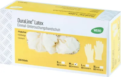 Produktbild von WERO DuraLine® Latex Einmalhandschuh, Gr. S