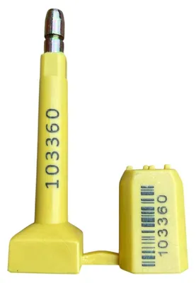 Bolzendichtungen, gelb, ISO 17712:2013, 10 Stück, Hochsicherheit