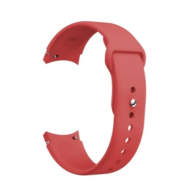Zdjęcie produktu dla Sportowy pasek zamienny do Samsung Galaxy Watch 4 i 5 - 20 mm silikonowy pasek z polaru, kolor: czerwony