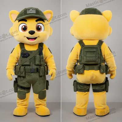 Immagine prodotto di Mascotte MASTICOT eroica giallo velluto per commando para