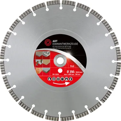 Produktbild von Diamanttrennscheibe Granit/Beton TLG Premium Ø 350 mm 30,0 mm