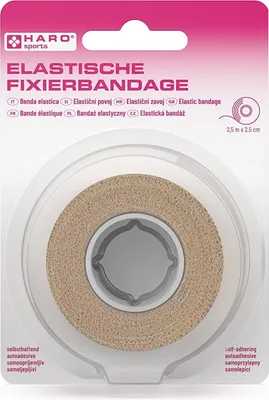 Obrázek produktu pro HARO10065 HARO Elastický fixační obvaz, 25 mm x 2,5 m, béžový