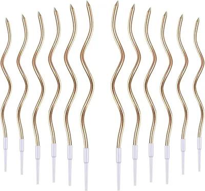 Image de 36 bougies d'anniversaire, longues bougies pour gâteau avec support, spirale métallique avec bougies, bobine de décoration longue et fine, idéale pour les fêtes, les mariages