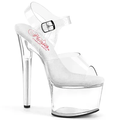 Produktbild von PASSION-708 Damen Sandale von Pleaser, Transparent  , EU 40, US 10