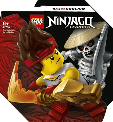 Zdjęcie produktu dla LEGO NINJAGO Epicki zestaw bojowy — Kai kontra Szkielet, Zestaw do budowania, 6 lat(a), Plastik, 61 szt., 120 g