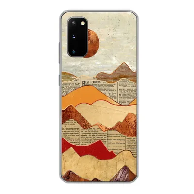 Produktbild von MuchoWow® Handyhülle Schutzhülle Hülle für Samsung Galaxy S20 Vintage - Zeitung - Marmor Silikon Softcase Handy Hülle - Bild