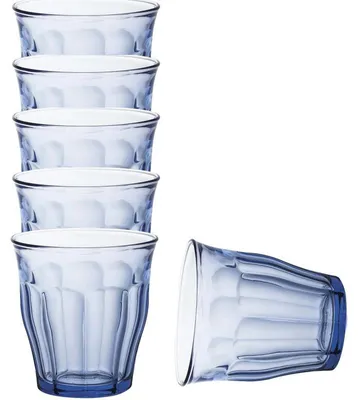 Produktbild von Duralex Trinkglaser Picardie - 6x - blau - 250 ml