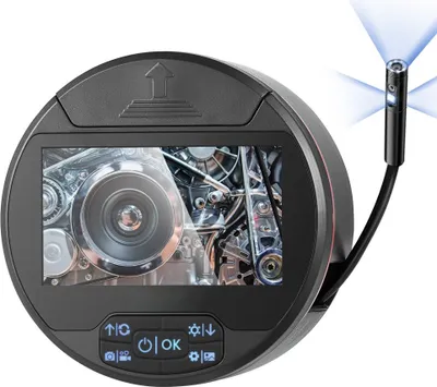 Obrázek produktu pro Endoskopická inspekční kamera 1280x720 - 4,3" obrazovka - 8+2 světla - Potrubní kamera pro všestranné použití