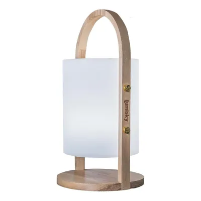 Image de LUMISKY Lanterne LED Woody - H 37 cm - Blanc