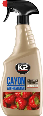 Zdjęcie produktu dla Odświeżacz powietrza do samochodu K2 CAYON STRAWBERRY 700 ML