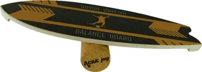 Image de Planche d'équilibre ACRA Indoorboard Wave, noir et jaune