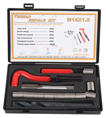 Produktbild von 15 Stück Gewindeeinsätze M14x1,5 Innengewinde, Reparaturzubehör-Sortiment