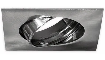 Produktbild von BLULAXA Deckeneinbaurahmen GU10, 25° schwenkbar, quadratisch, Edelstahloptik