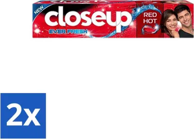 Immagine prodotto di Close Up - Dentifricio Everfresh - Red Hot - Antibatterico e rinfrescante - 90 g - Value Pack - 2 pezzi