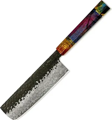 Produktbild von Damast Küchenmesser SE-37545 - Nakiri Mehrfarbig KP37545