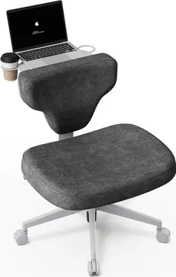 Immagine prodotto di Sedia, design ergonomico, schienale regolabile, grigio scuro