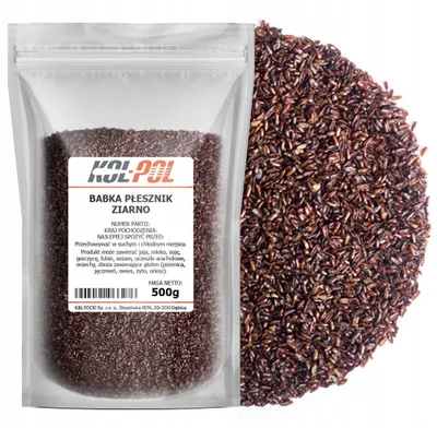 Zdjęcie produktu dla BABKA PŁESZNIK 500g Błonnik witalny naturalny Nasiona ziarno jakość Kol-Pol