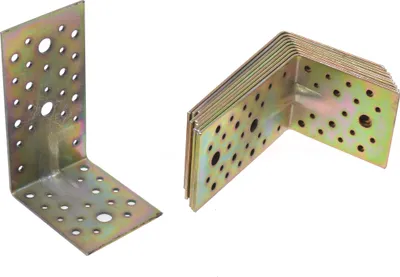 Produktbild von Aqbau® Schwerlast-Winkelverbinder mit Sicke 100x150x80mm Winkelverbinder 10stk.