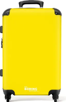 Produktbild von NoBoringSuitcases.com® Großer Koffer - Gelb - Einfarbig - Kombinationsschloss TSA - Hartschalen Trolley 4 Rollen - 72 liter - Reisekoffer - 66 cmKoffer Mittelgroß 67x43x25 cm, 72L,