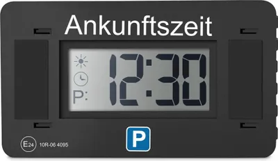 Produktbild von Digitale Parkscheibe V2 – elektronische Parkuhr – Mit Klickhalterung – StVO-konform & automatische Zeiteinstellung – für Deutschland und Dänemark