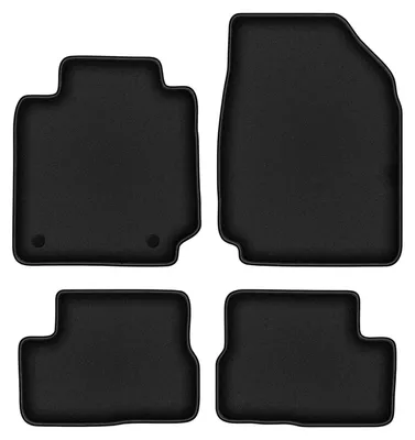 Zdjęcie produktu dla Dywaniki samochodowe premium do Nissan Micra K12 (2002-2010) hatchback welurowe podgumowane czarne