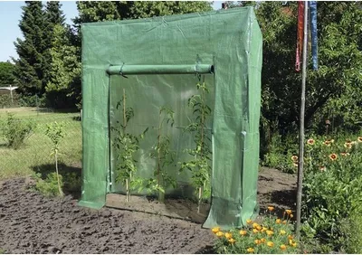 Obrázek produktu pro Fóliovník na rajčata 195 x 60 x 215/195 cm zelený