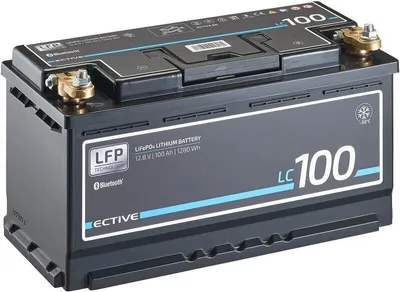 Produktbild von ECTIVE LC 100 LT 12V LiFePO4 Lithium Versorgungsbatterie 100 Ah - 0% nach §12 Abs. 3 UstG