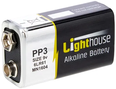 Zdjęcie produktu dla Baterie alkaliczne Lighthouse 9V LR61, pojemność 1100 mAh, zestaw 1 sztuka