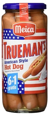Zdjęcie produktu dla Meica Truemans American Style 7 leckere Hot Dog Würstchen 350g
