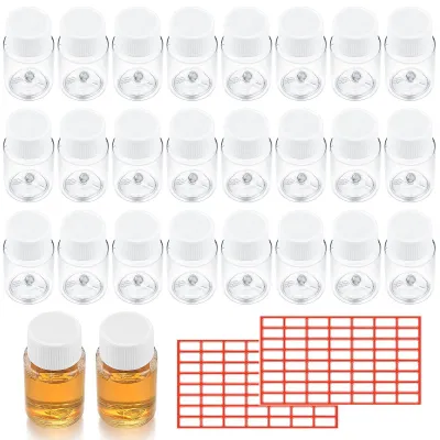 Produktbild von Reisefläschchen 20 ml - Tragbare Reiseflaschen - Transparente Plastikfläschchen - 52 Stück - Luftdicht/Wasserdicht - Wiederverwendbares PP Material - Kosmetikfläschchen