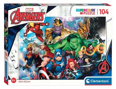 Produktbild von Clementoni Jigsaw Puzzle Super Color Avengers, 104st.