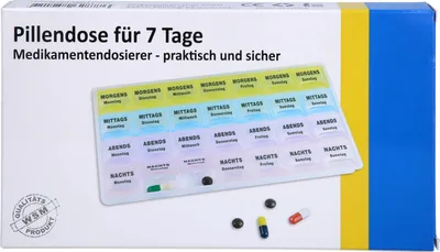 Produktbild von Pillendose 7Tage+4Fächer je Tag Kunststoff, 1 St